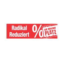 Aufkleber „Radikal reduziert“