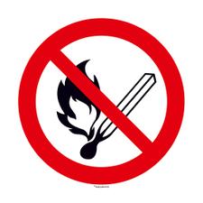 Keine offene Flamme; Feuer und Rauchen verboten