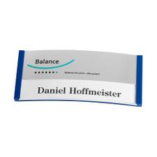 Namensschild „Balance Alu-Print” inkl. Drucknebenkosten