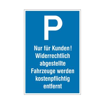 Cartelli parcheggio e divieto di sosta in plastica