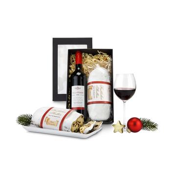 Geschenkset „Rotwein & Stollen“