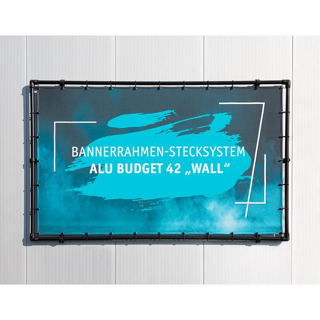 Bannerrahmen-Stecksystem Alu Budget 42 „Wall“