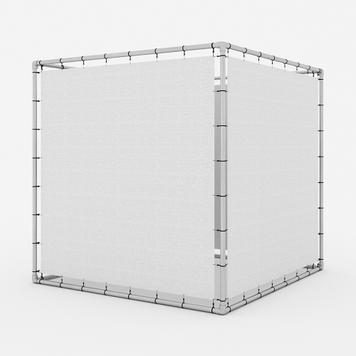 Bannerrahmen-Stecksystem Alu Budget 42 „Cube“