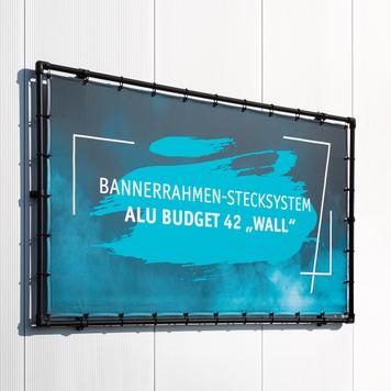 Bannerrahmen-Stecksystem Alu Budget 42 „Wall“