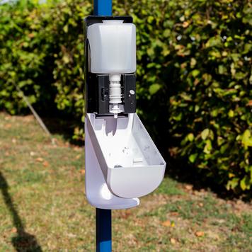 Sensor-Wall - Set di installazione per dispenser disinfettante per gazebo e tubi