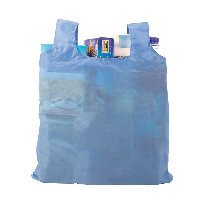 Faltbare Tasche: Faltbare Einkaufstasche mit Schutzhülle, 17,5 Liter
