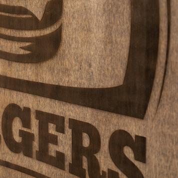 Cartello in legno Madeira "Burger"