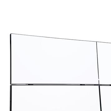 Stand espositivo FlexiSlot "Style-Black", 2.850 x 2.800 mm, ad angolo