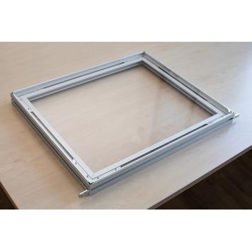 Erweiterung für Trennwand aus Aluminium Stretchframe